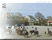 Tablet Screenshot of equitation-chesny.com